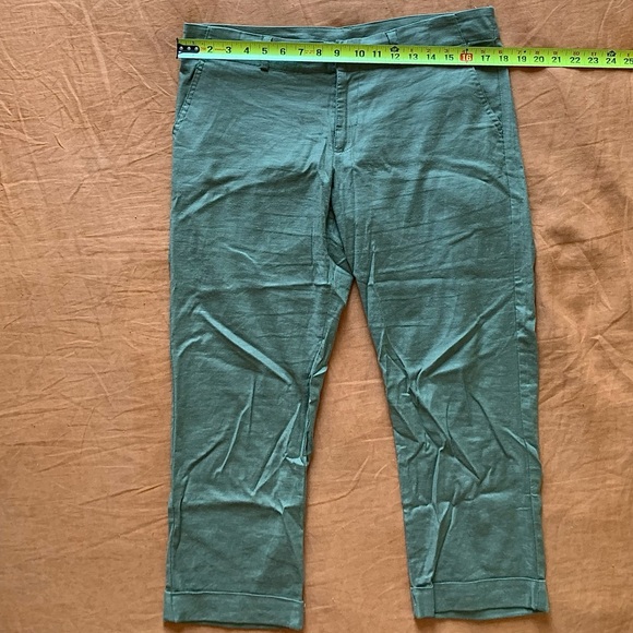 Kut from the Kloth Green Linen Trousers, Size 8P - Picture 3 of 8